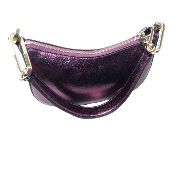 Kate Spade Nina Shoulder Bag Metallic Dark Raspberry MSRP $369 - Picture 5 of 11